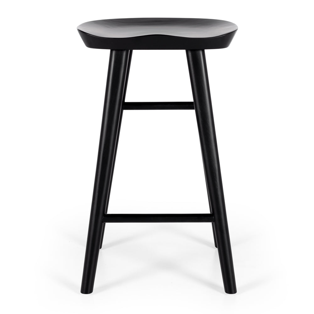 Fuji Bar Stool - Black Oak