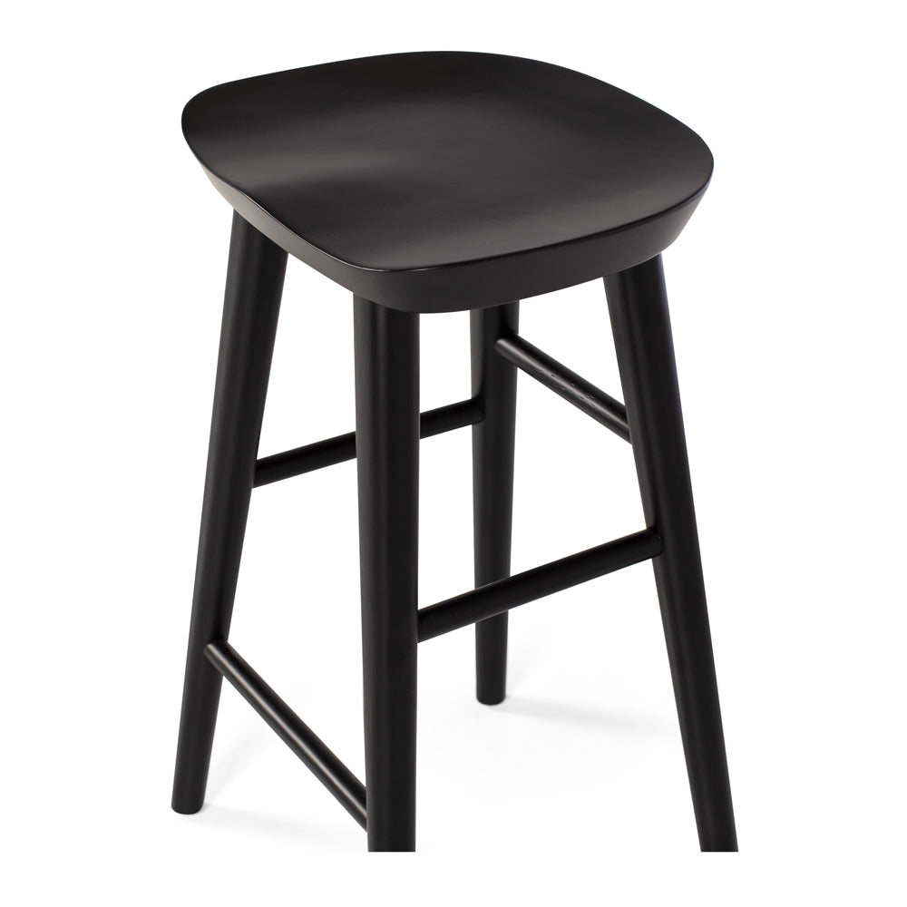 Fuji Bar Stool - Black Oak