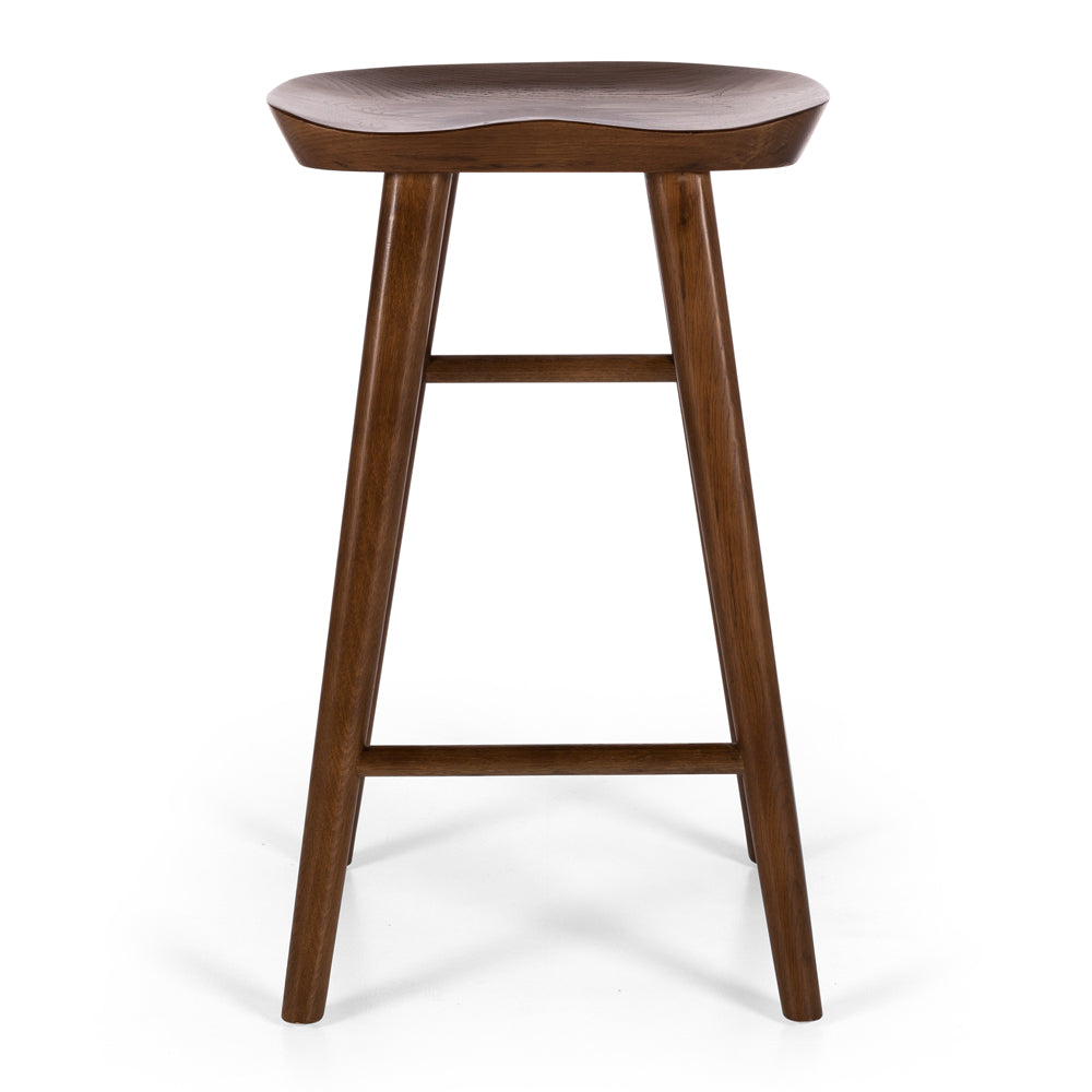 Fuji Bar Stool - Deep Oak