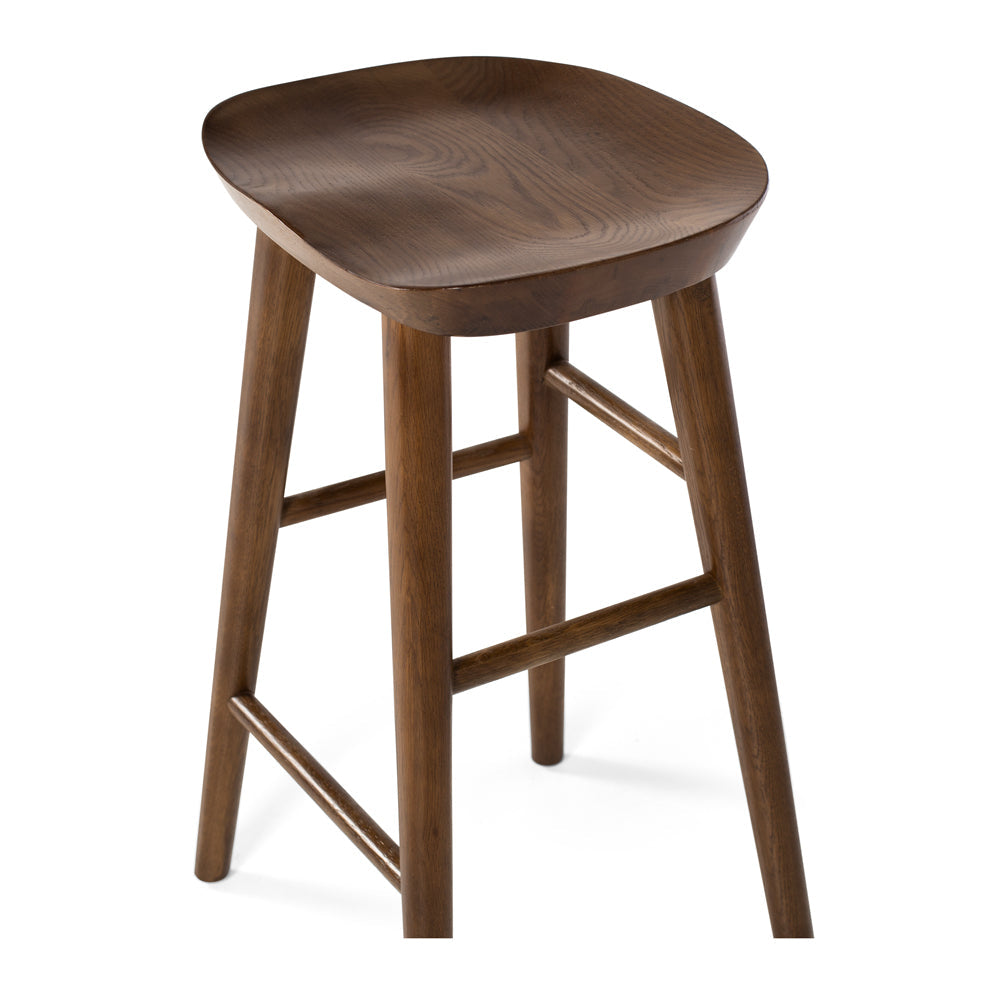 Fuji Bar Stool - Deep Oak