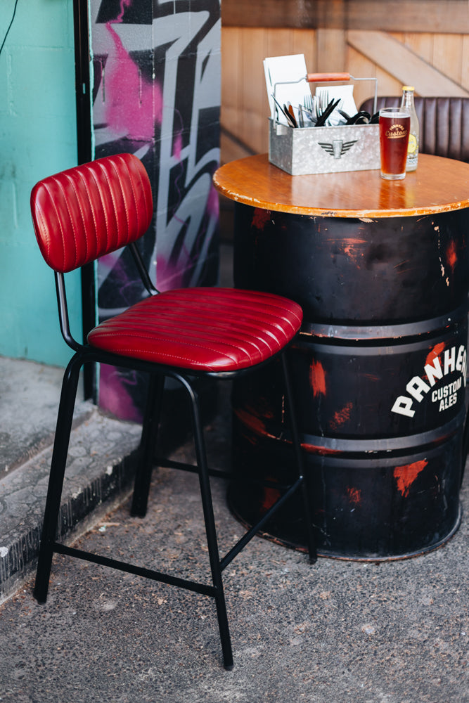 Datsun Bar Stool - Red