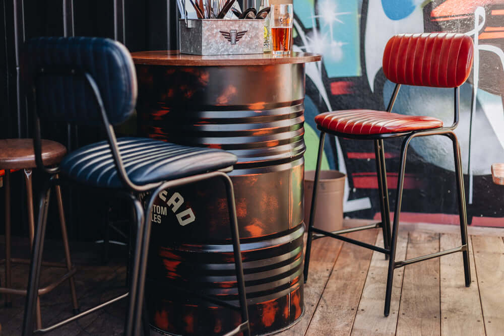 Datsun Bar Stool - Red