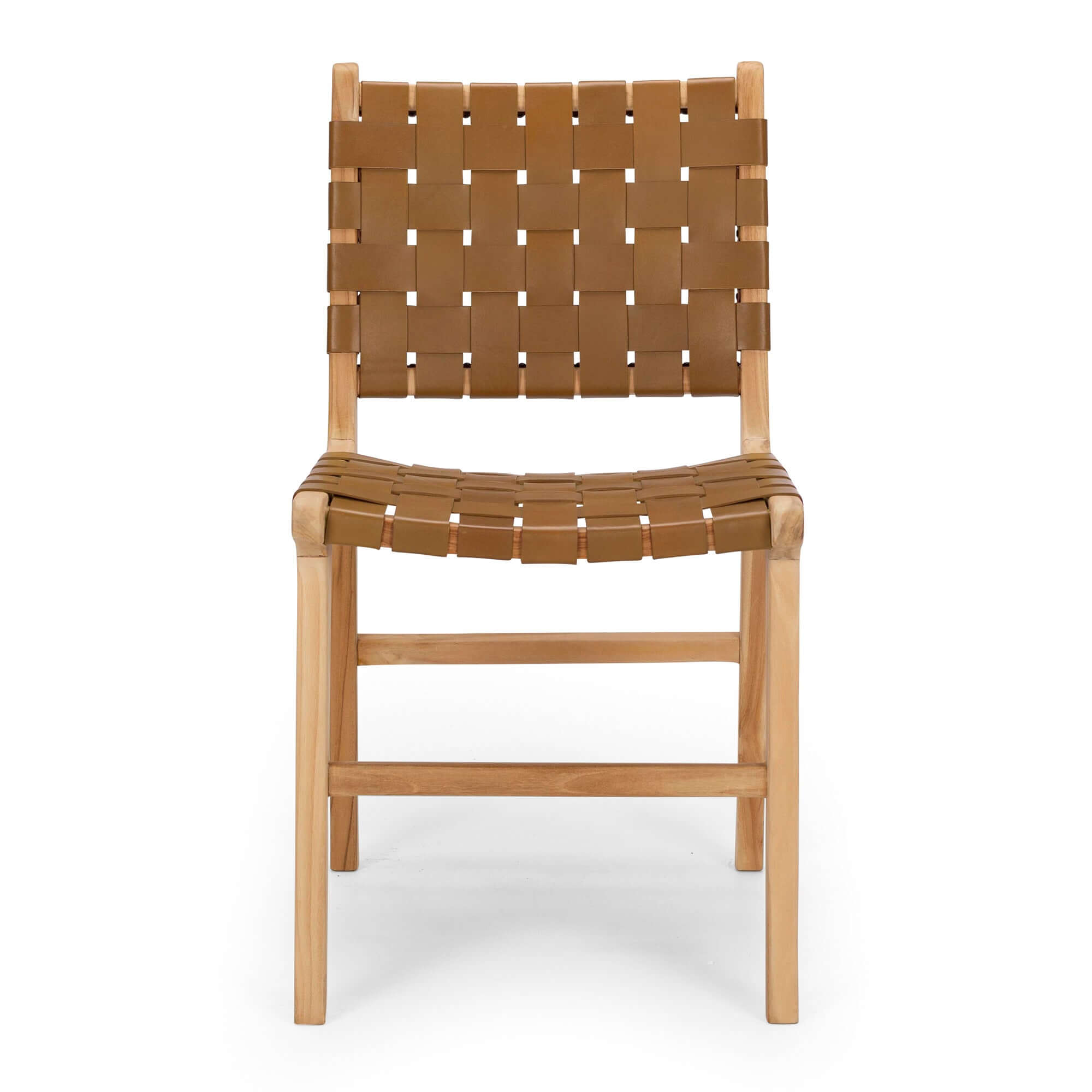 Indo Dining Chair - Saddle Brown