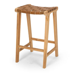 Indo Bar Stool - Saddle Brown