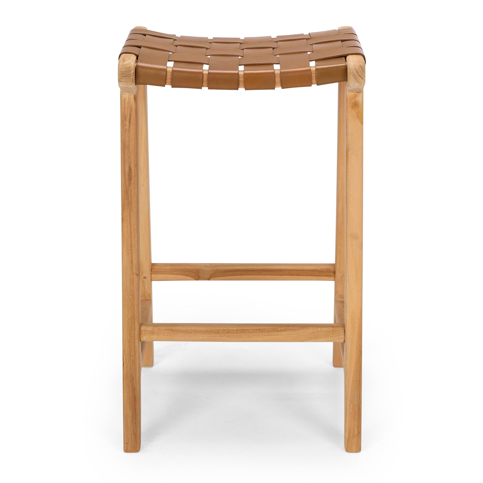 Indo Bar Stool - Saddle Brown