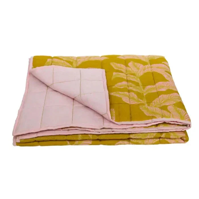 Meridian Gold Quilted Throw