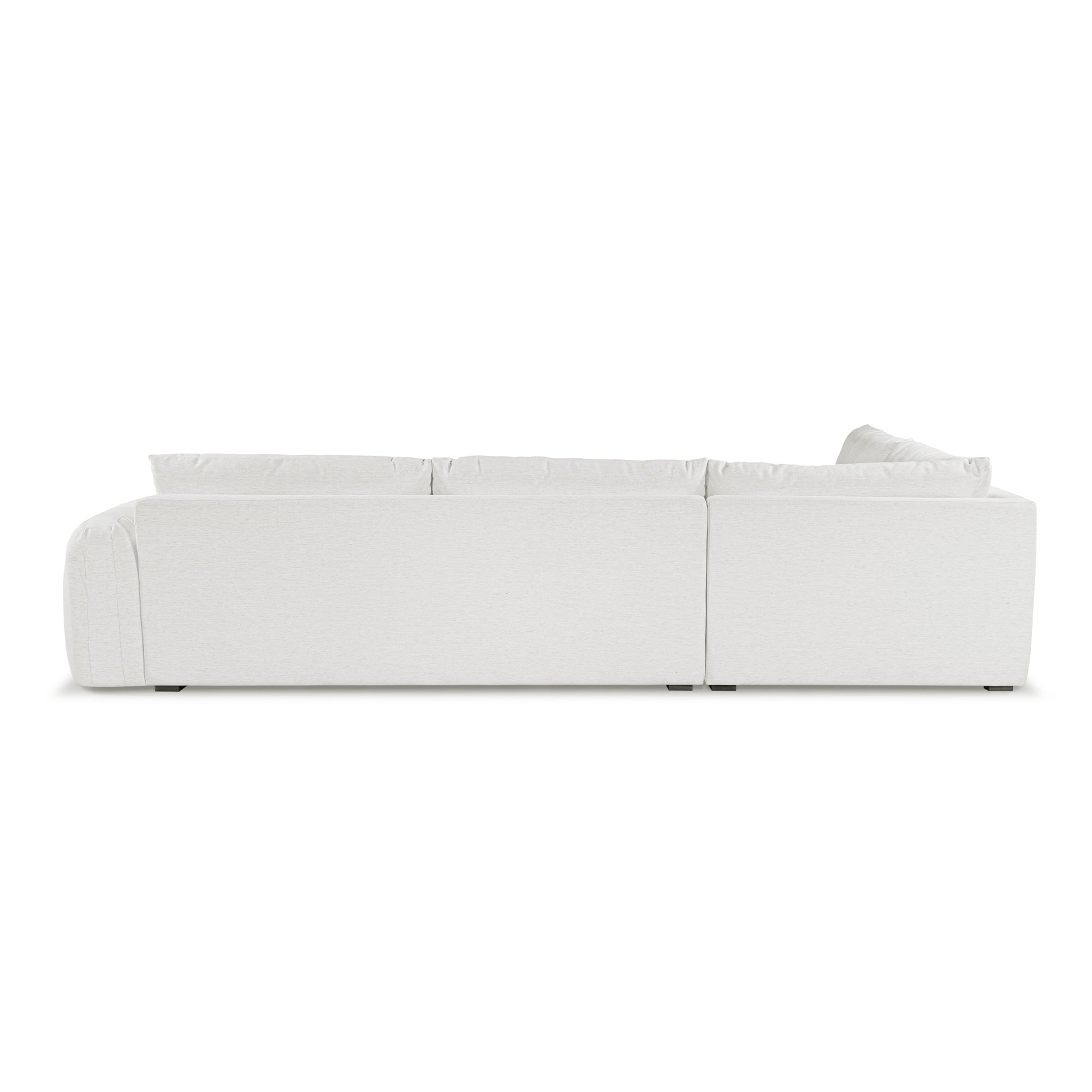 Juno Corner Open-End Sofa - Speckled White LHF
