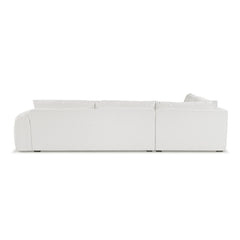 Juno Corner Open-End Sofa - Speckled White LHF