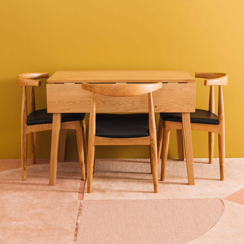 Nordik Square Drop-leaf Dining Table