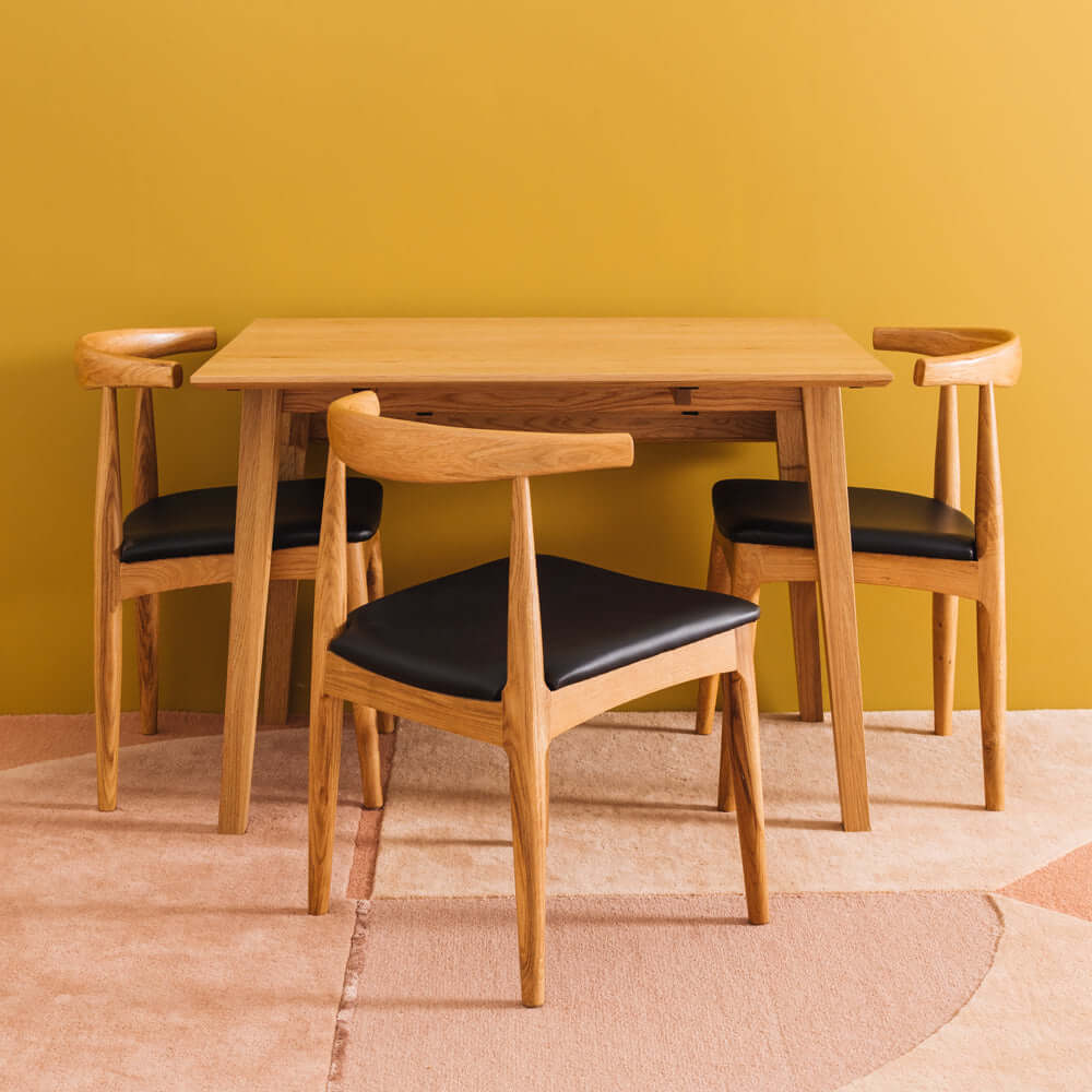 Nordik Square Drop-leaf Dining Table