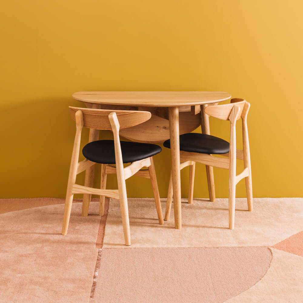 Nordik Round Drop-leaf Dining Table