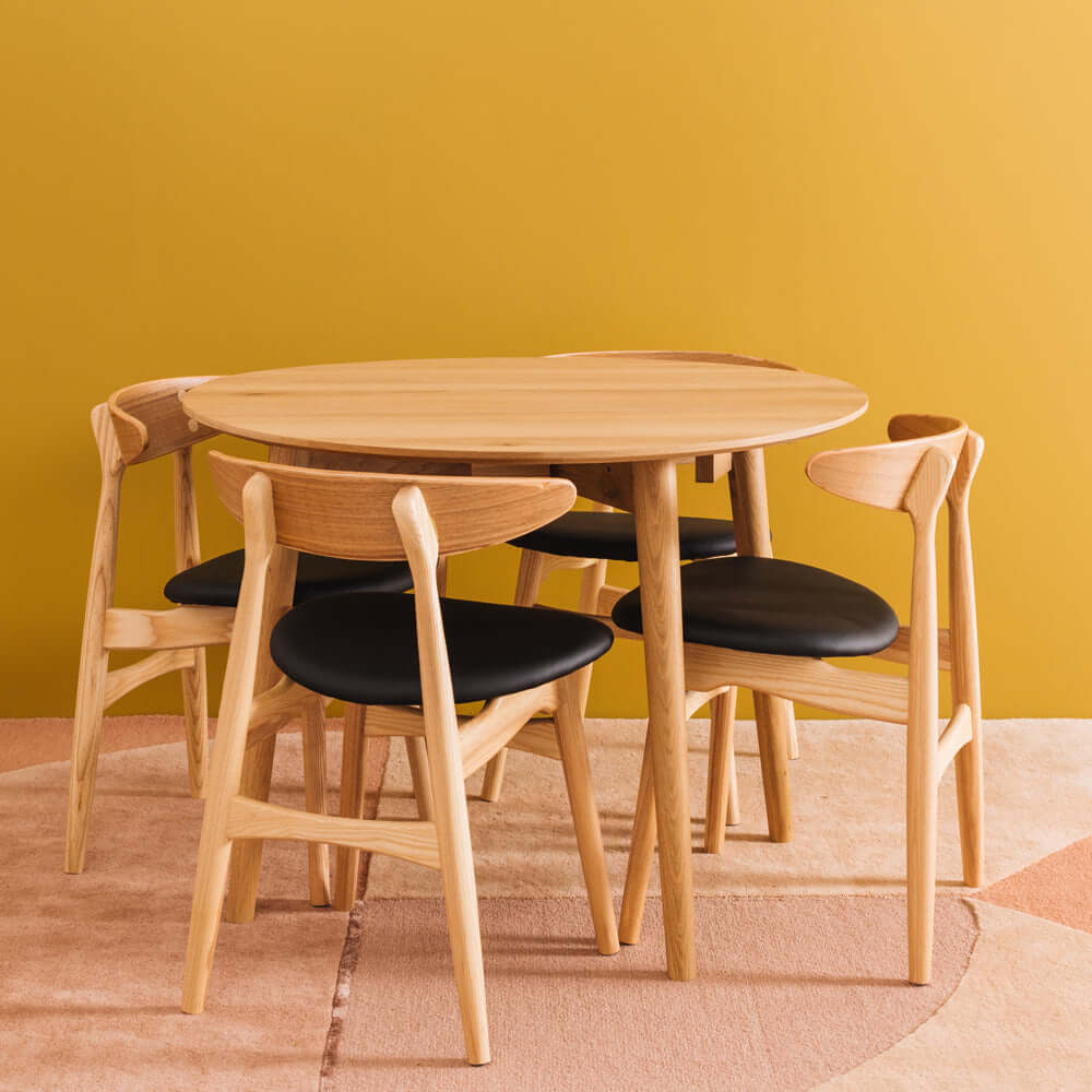 Nordik Round Drop-leaf Dining Table