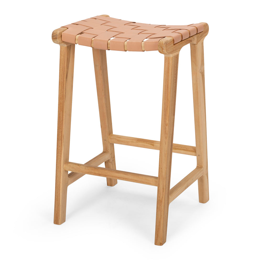Indo Bar Stool - Plush Pink