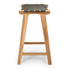 Indo Bar Stool - Olive Green