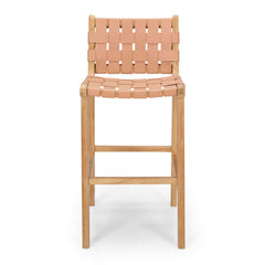 Indo High-back Bar Stool - Plush Pink