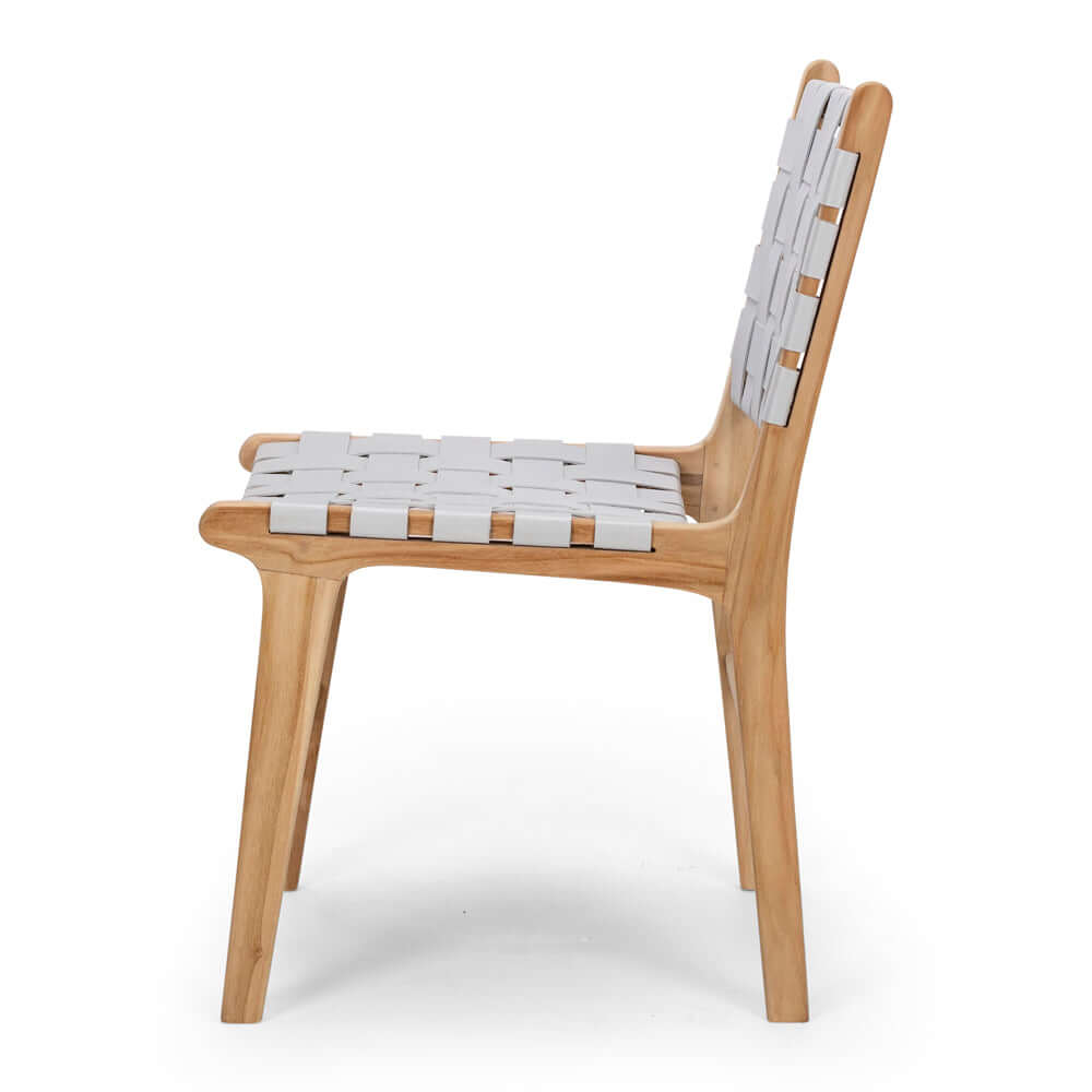 Indo Dining Chair - Duck Egg Grey