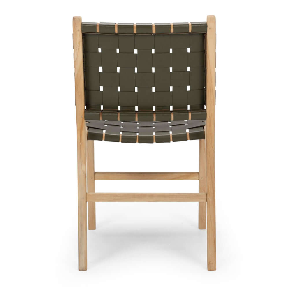 Indo Dining Chair - Olive Green