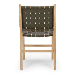 Indo Dining Chair - Olive Green