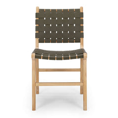 Indo Dining Chair - Olive Green