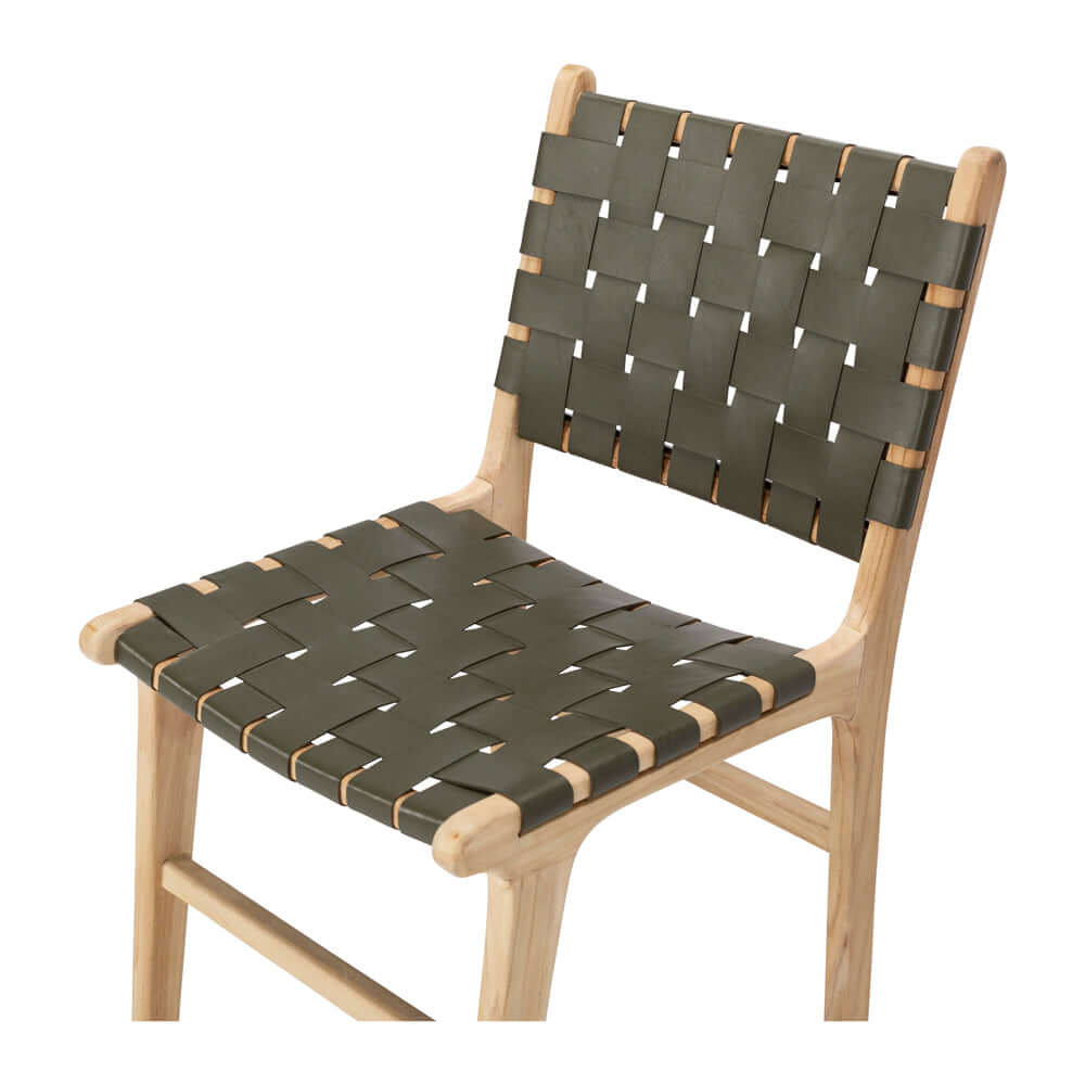 Indo Dining Chair - Olive Green