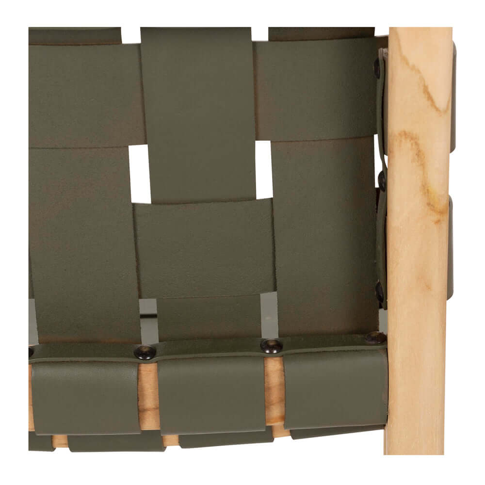 Indo Dining Chair - Olive Green
