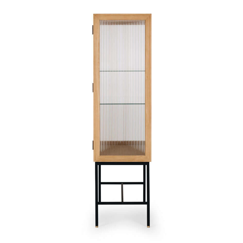 Kobe Oak and Glass Cabinet