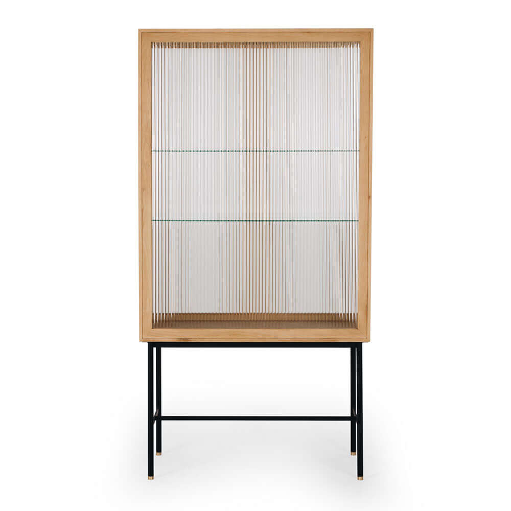 Kobe Oak and Glass Cabinet