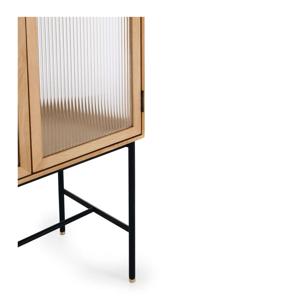 Kobe Oak and Glass Cabinet