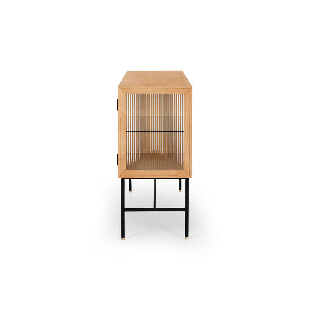 Kobe Oak & Glass Sideboard