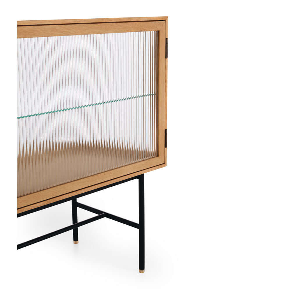 Kobe Oak & Glass Sideboard