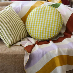 Citrus Seersucker Cushion