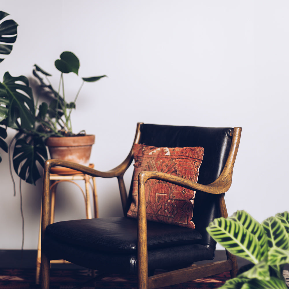 Finn Armchair - Black Waxed Leather