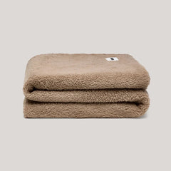 Faux Fur Throw Blanket - Warm Grey
