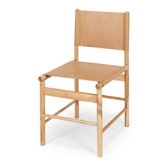 Ned Dining Chair - Saddle Brown