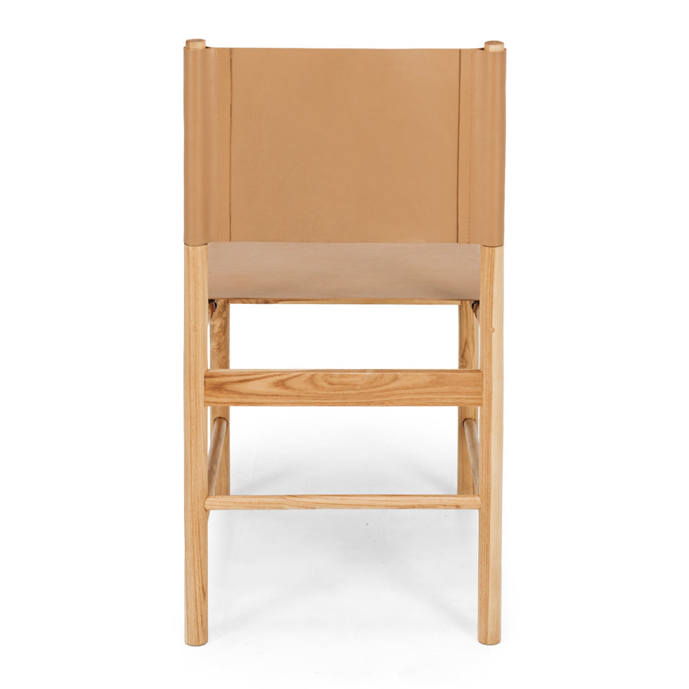 Ned Dining Chair - Saddle Brown