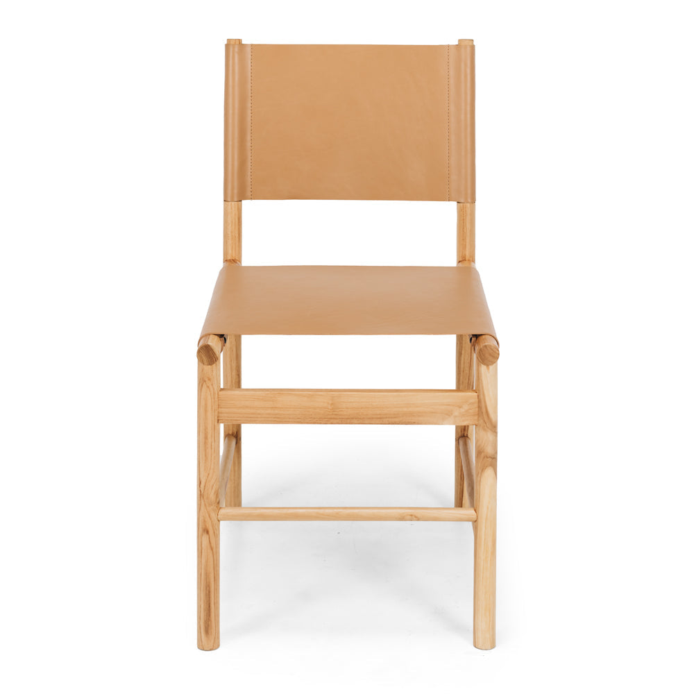 Ned Dining Chair - Saddle Brown