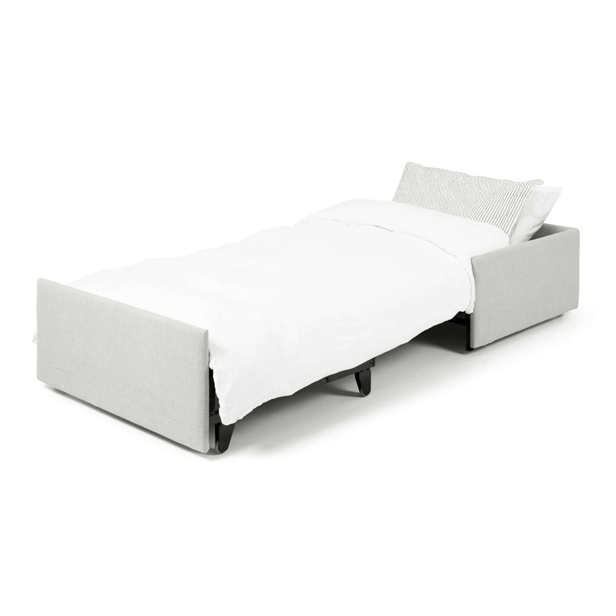 Otto Single Sofa Bed Light Grey