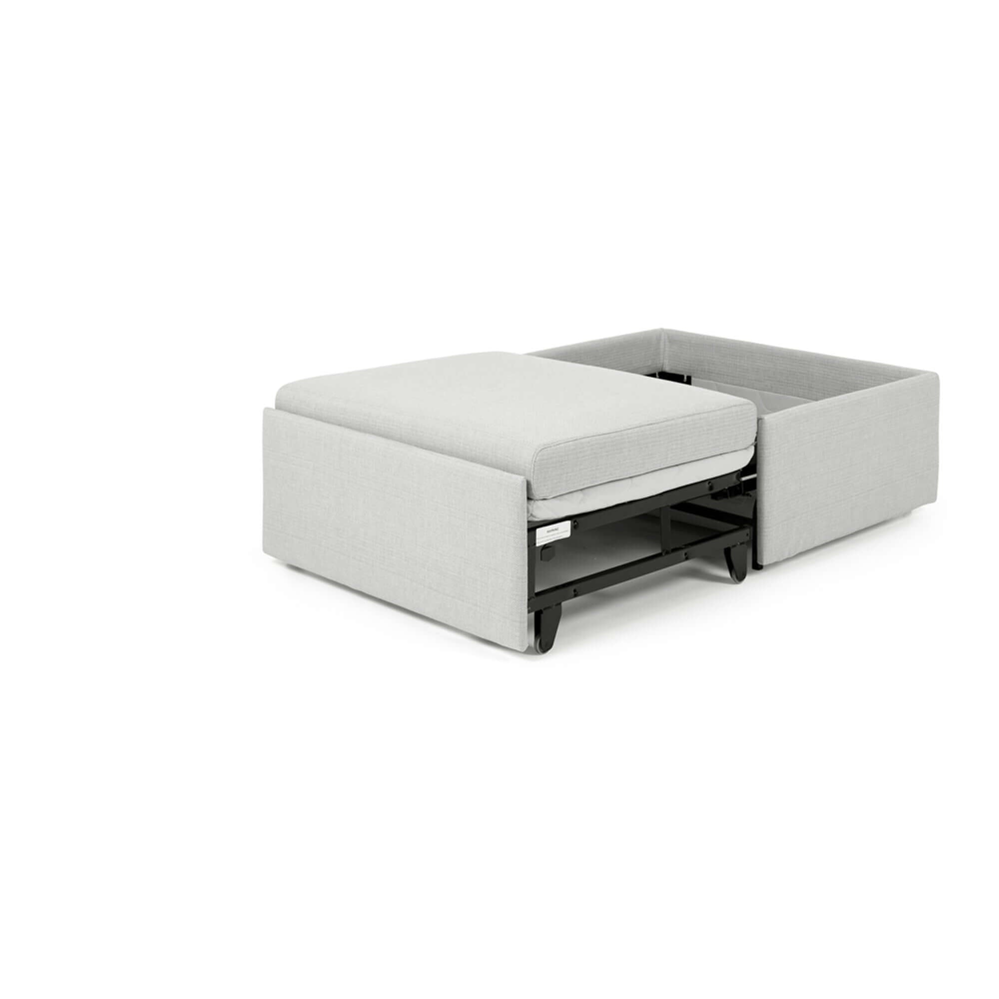 Otto Single Sofa Bed Light Grey