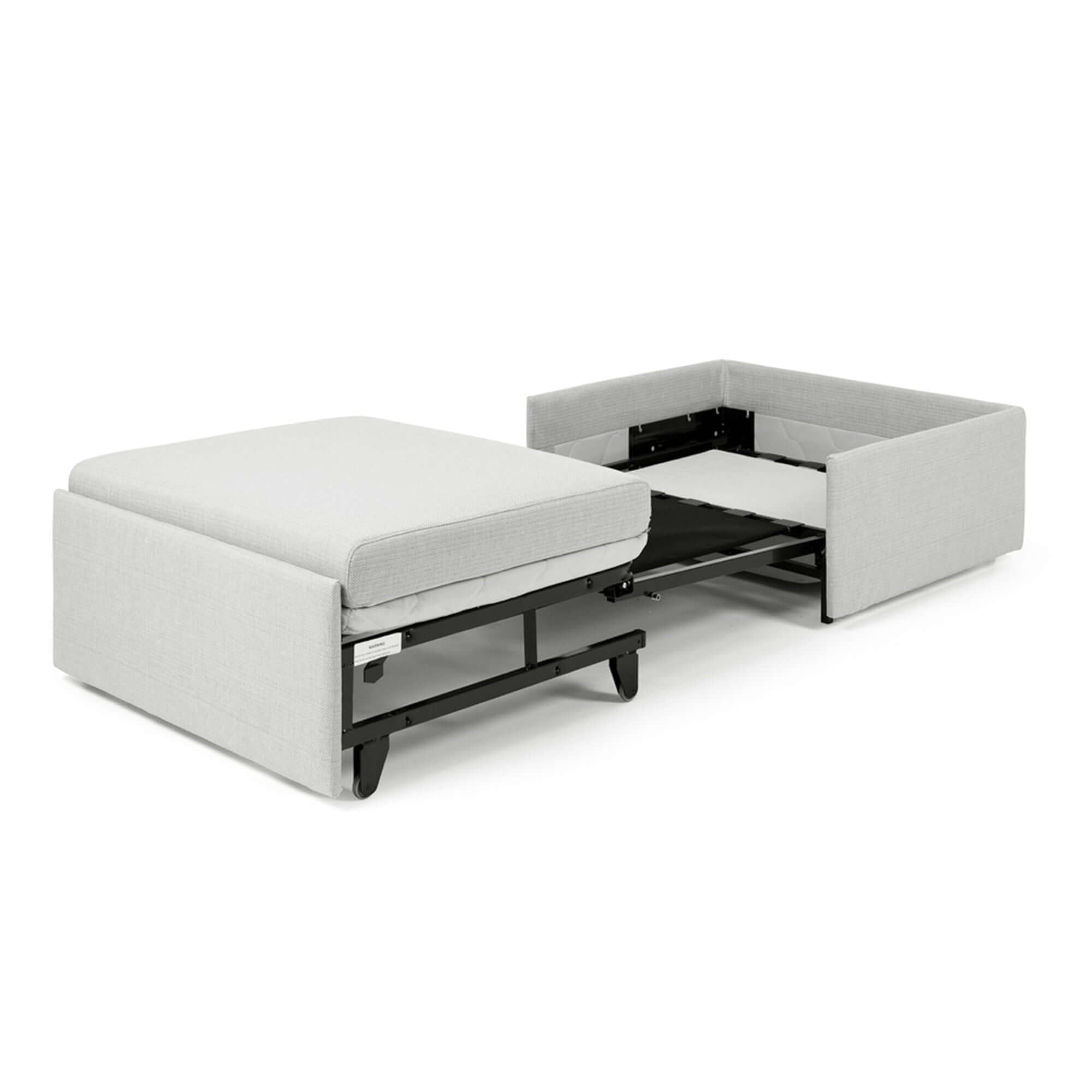 Otto Single Sofa Bed Light Grey