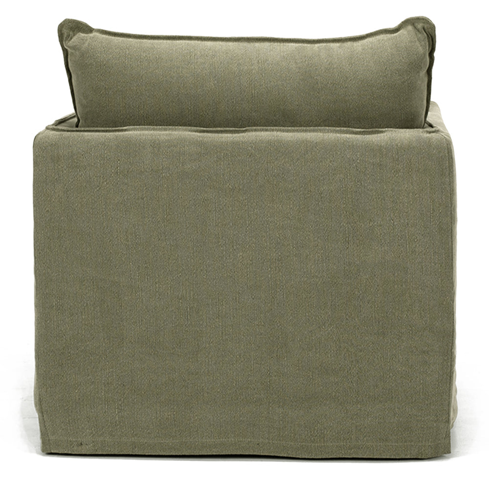Hamilton Slipcover Armchair - Khaki