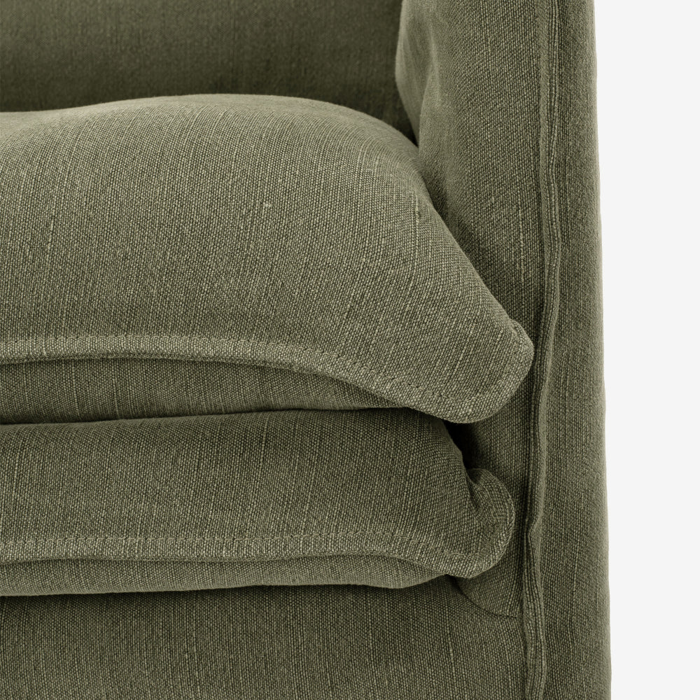 Hamilton Slipcover Armchair - Khaki