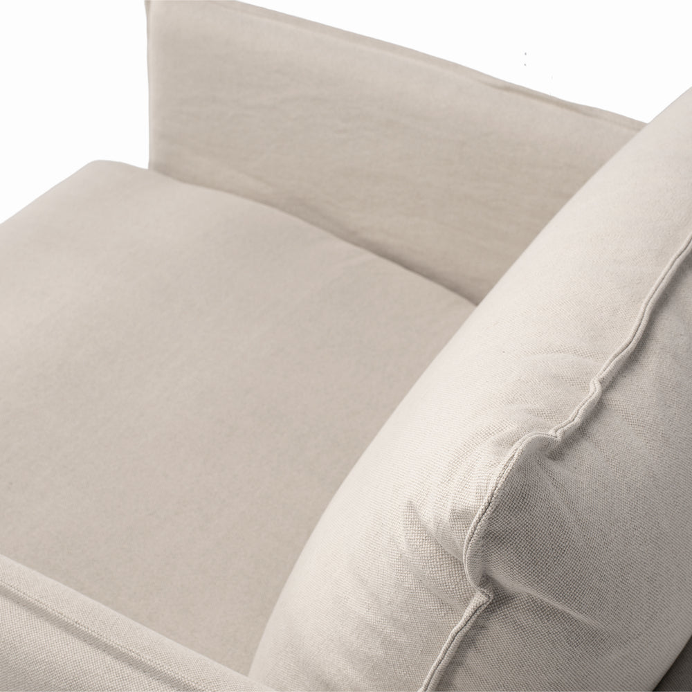 Hamilton Slipcover Armchair - Oatmeal
