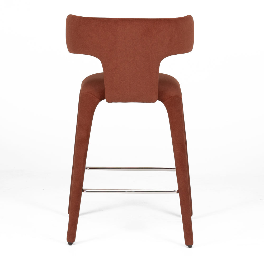 Be-til Juice Bar Stool - Burnt Sienna