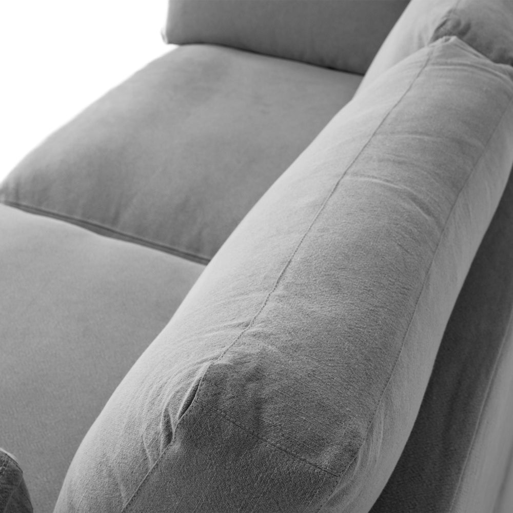 Carson Slipcover 3 Seater Sofa - Cement