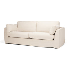 Carson Slipcover 3 Seater Sofa - Oatmeal