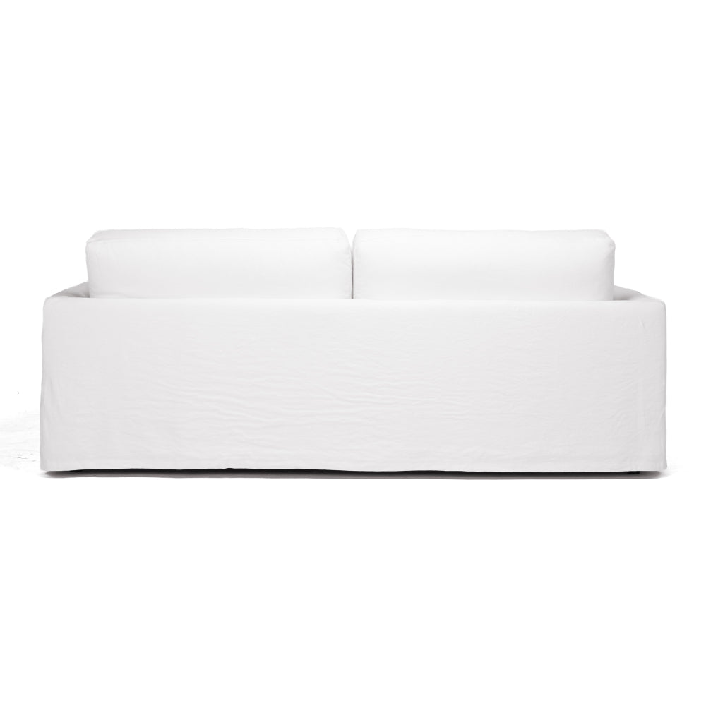 Carson Slipcover 3 Seater Sofa - White