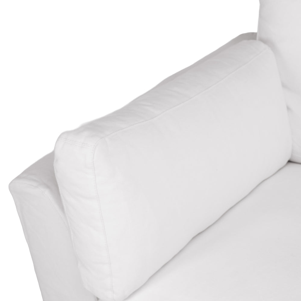 Carson Slipcover 3 Seater Sofa - White