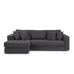Hugo 3 Seater Chaise - Shadow