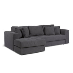 Hugo 3 Seater Chaise - Shadow