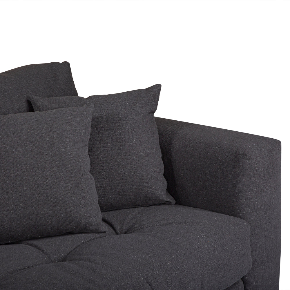 Hugo 3 Seater Chaise - Shadow